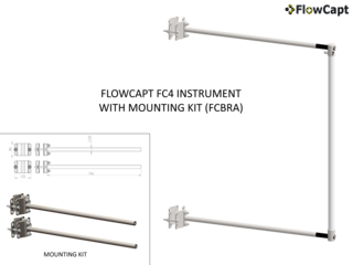 FLOWCAPT FC4 INSTRUMENT WITH MOUNTING KIT (FCBRA)
