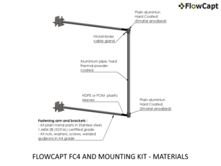 FLOWCAPT FC4 AND MOUNTING KIT - MATERIALS